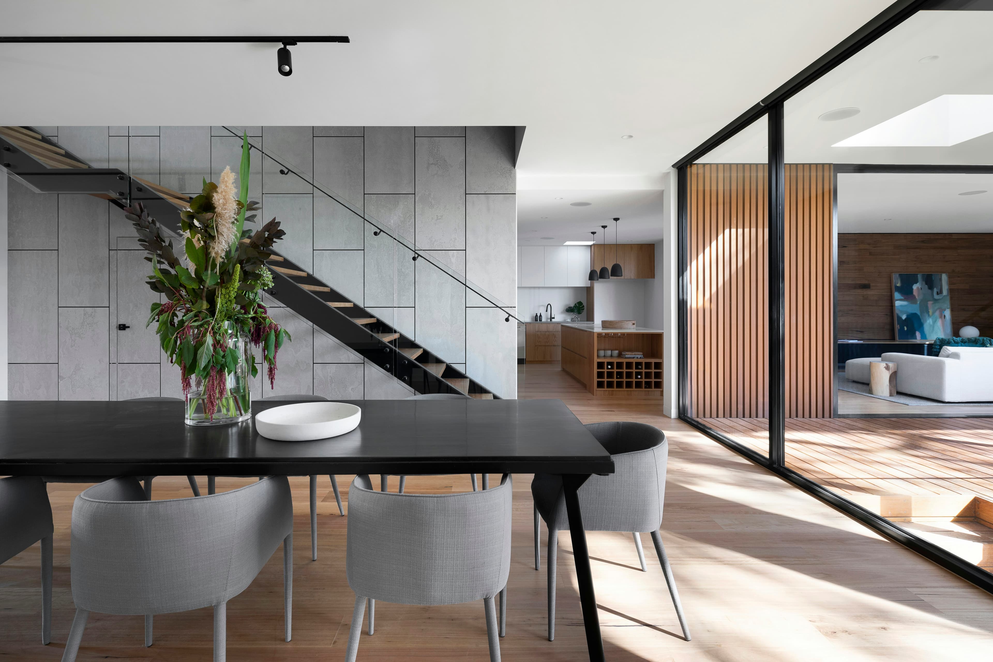 Warm contemporary residence used in the JK Panorama concept platform